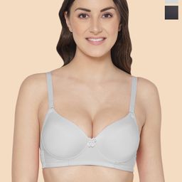 Tweens Grey & Black Bra Medium Coverage Heavily Padded-49