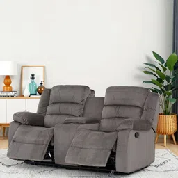 Royaloak Muar Malaysian Grey Manual 2 Seater Recliner-image-80