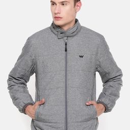Wildcraft Men Grey HYPAWARM Solid Hooded Puffer Jacket-image-29