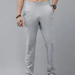 Roadster Men Grey Melange Solid Track Pants-image-50
