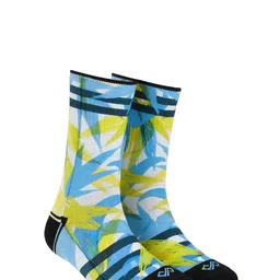Dynamocks Unisex Blue & White Spring Crew Length Socks-15