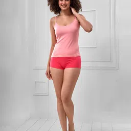 LYRA Combed Cotton Bio-Wash Adjustable Strap Camisole-picture-44