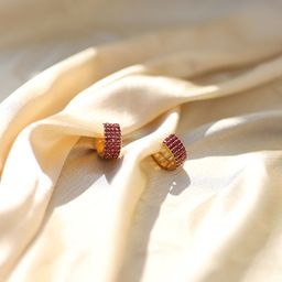 Perfectly Average 18k Gold-Plated Circular Hoop Earrings-image-71