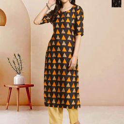Moda Rapido Pack of 2 Printed Straight Kurta with Trousers-picture-1