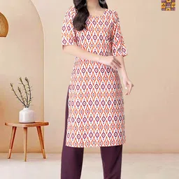 Moda Rapido Pack of 2 Printed Straight Kurta with Trousers-picture-1