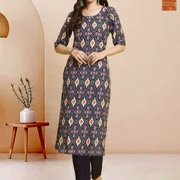 Moda Rapido Pack of 2 Printed Straight Kurta with Trousers-image-71