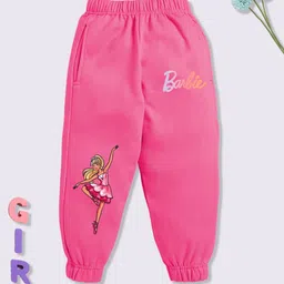 YK X Minute Mirth Girls Barbie Printed Cotton joggers-image-85