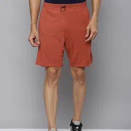 Reebok Men Rust Orange Workout Melange Training Shorts-42