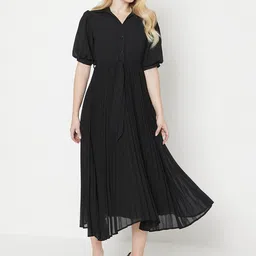 DOROTHY PERKINS Accordion Pleats Fit and Flare Dress-image-75