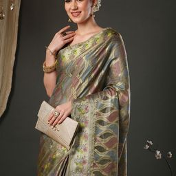 Saree mall Woven Design Zari Organza Banarasi Sarees-picture-26
