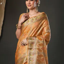 Saree mall Woven Design Zari Organza Banarasi Sarees-picture-27
