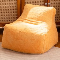 THREADVIBE LIVING Yellow Lounger Bean Bag With Beans-image-63