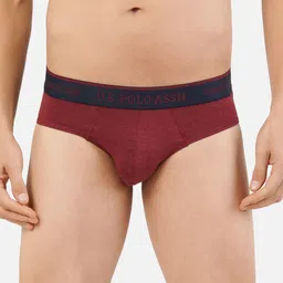 U.S. Polo Assn. Men Burgundy Solid Bamboo Cotton Briefs I704-240-PL-picture-56
