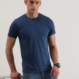 Lee Geometric Printed Round Neck Slim Fit Cotton T-shirt-image-43