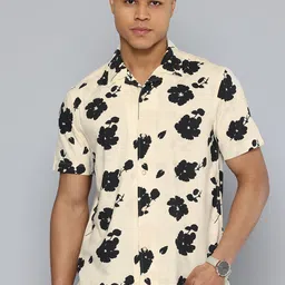Indian Terrain Men Chiseled Skinny Fit Floral Opaque Printed Casual Shirt-image-88