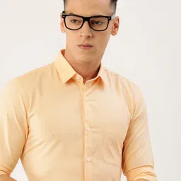 Peter England Men Beige Slim Fit Opaque Casual Shirt-picture-42