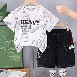 INCLUD Boys Printed Short Sleeves T-shirt With Shorts-picture-12