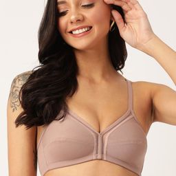 DressBerry Brown Solid Non-Wired Non Padded Everyday Bra-25