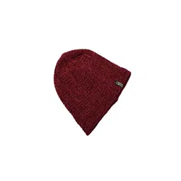 Bunnywave Unisex Red Self Design Beanie image 4