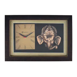 Archies Copper-Toned Rectangle 25.5 cm X 18 cm Printed Analogue Table Clock image 2