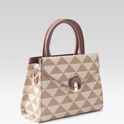 Mast & Harbour Geometric Textured Structured Satchel image 5