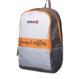 SPYKAR Typography Printed Medium Backpack image 5