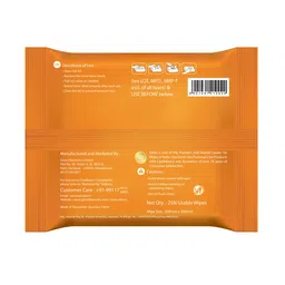 Clea Set of 3 Haldi & Chandan Cleansing & Makeup Remover Wet Wipes - 25 Pulls each image 3