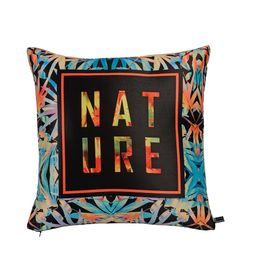 HOUZZCODE Set of 2 Black Printed 16'' x 16'' Square Cushion Covers image 4