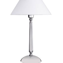 Homesake Silver-Toned & White Solid Bedside Standard Table Lamp with Shade image 5