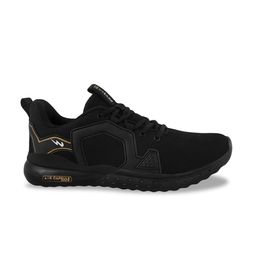 Campus Men Black Mesh Running Shoes image 2