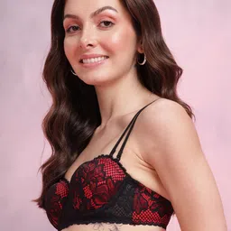 DressBerry Floral Laced Full Coverage Heavily Padded Bra DRM-DB-MK23A image 4