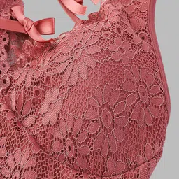 VAGHBHATT Floral Bralette Bra Half Coverage Lightly Padded image 3