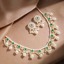 Rubans Artificial Stones Statement Necklace-39
