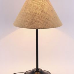 Devansh Beige & Assorted Solid Contemporary Designer Stick Wrought Iron Table Lamp image 4