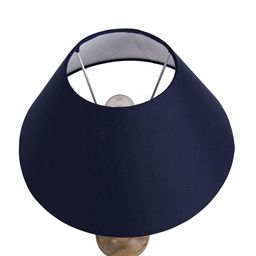 Homesake Brown Solid Handcrafted Bedside Standard Table Lamp with Shade image 4