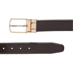 amicraft Men Black & Brown Reversible Textured Belt image 4