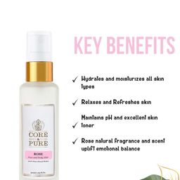 CORE & PURE Rose Face and Body Mist 50ml image 5
