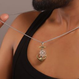 Roadster Silver-Plated Contemporary Pendants with Chains-5