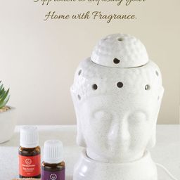 Asian Aura Ceramic Electric Aroma Diffuser with Aroma Oils- 10ml image 3