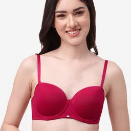SOIE Medium Coverage Padded Wired Multiway Strapless Bra with Detachable Straps image 4