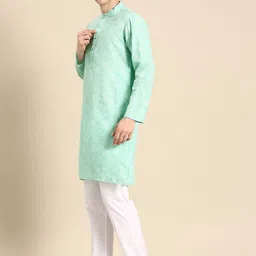 Anouk Men Floral Printed Regular Kurta With Pyjamas image 2