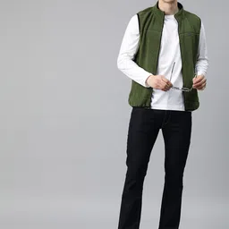 Pierre Carlo Men Solid Front-Open Sweatshirt image 2