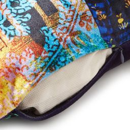 HOUZZCODE Multicoloured Set of 2 Printed 16'' x 16'' Square Cushion Covers image 3