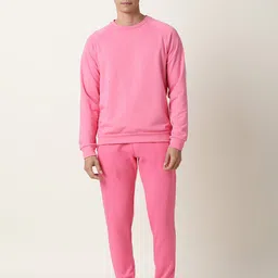 ARTICALE Men Pink Solid Slim-Fit Track Pants-image-32