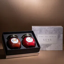 Seva Home Set of 2 Ode to India - Essence of Amritsar & Jaipur Candles image 2