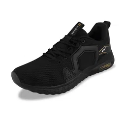 Campus Men Black Mesh Running Shoes image 3