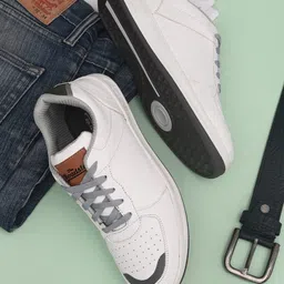 Roadster Men White Solid Synthetic Smart Casual Sneakers-picture-33