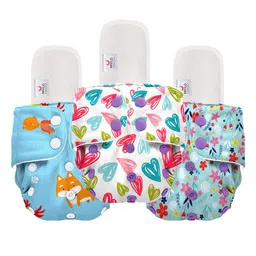 Mylo Pack Of 3 Printed Cloth Diapers-image-49