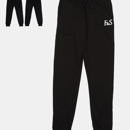 F&S Boys Pack Of 2 Pure Cotton Regular Fit Joggers-image-31