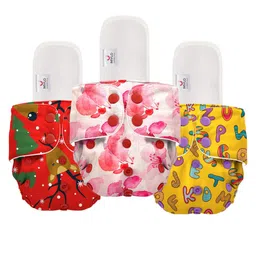 Mylo Kids Pack Of 3 Printed Cloth Diapers-image-77